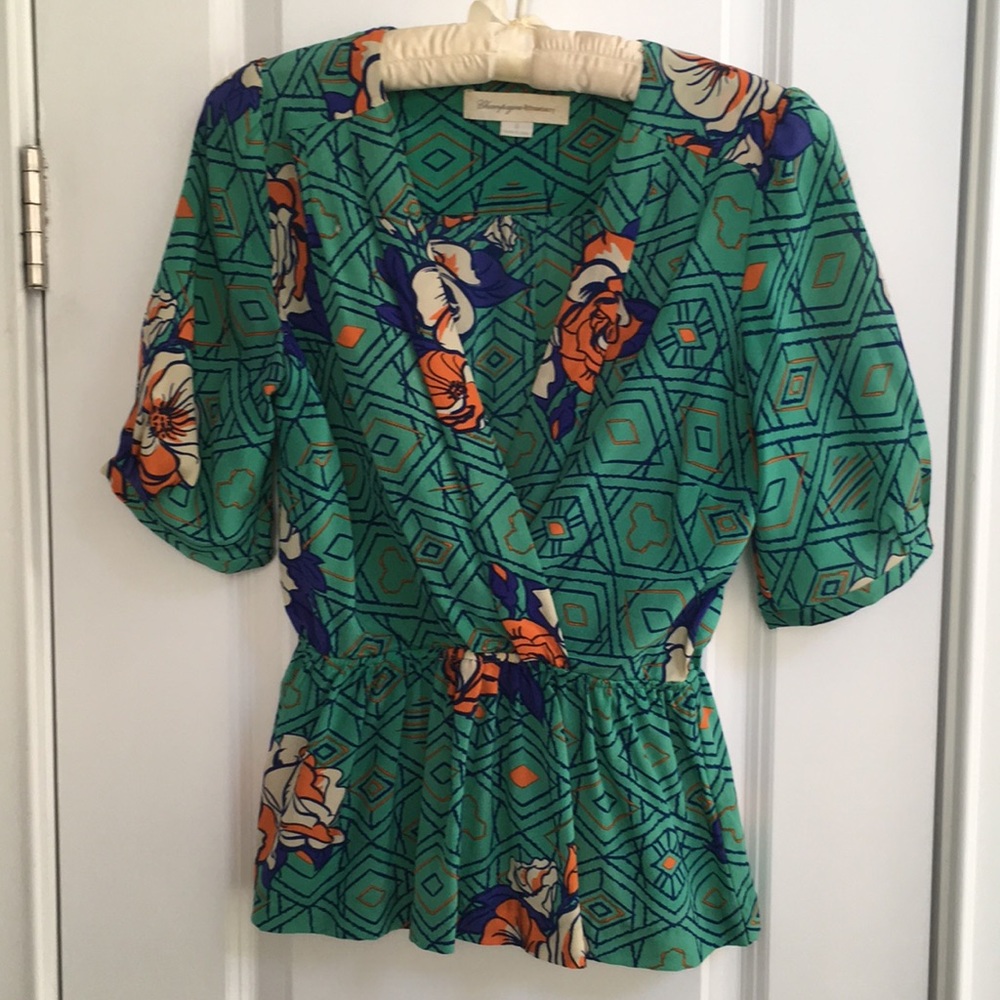 Champagne & Strawberry blouse